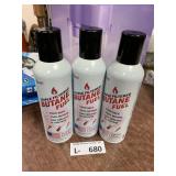 (3) Cans Butane Fuel