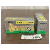 (2 Boxes) Sellier & Bellot 9mm Luger 115gr FMJ