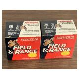 (2 Boxes) Federal 20ga 7-1/2 Shot Field & Range