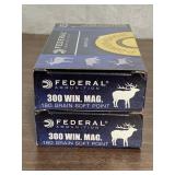 (2 Boxes) Federal 300 Win Mag 180gr SP