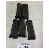 (5) Sig Sauer P239 Magazines