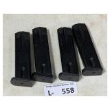 (4) Beretta? Magazines Marked PB Cal. 40