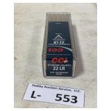 CCI 22LR 40gr LRN