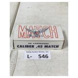 Match .45 MATCH Ammo