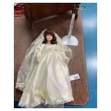 Vintage Porcelain Bride Doll