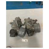 (2) Vintage Finnish Suod 61 T Gas Mask