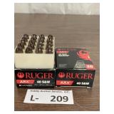 (2 Boxes) Ruger ARX 40 S&W 97gr