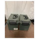 (2) Plastic Ammo Can (stock pic) condition vary