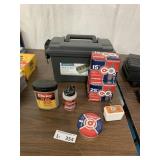 Plastic Ammo Can w/ CO2 Cartridges, BBs, Pellets