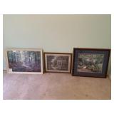 (3) Large Wall Art Pictures (Outdoors)