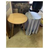 (2) Round Plant Tables