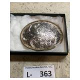 Montana Silversmiths Belt Buckle Sterling Plate