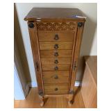 Oak Jewelry Armoire