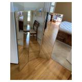 Triptych Three Panel Folding Mirror