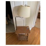 MCM Table Lamp w/Built in Magazine Rack