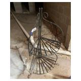 Wrought Iron Folding Corner Plant Stand