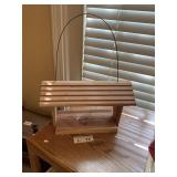 Wood Bird Feeder (like new)