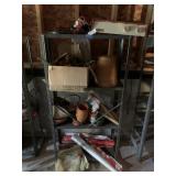 Metal Shelf & Contents (Under House)