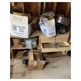 Stock Pot, Roaster, Punch Bowl, etc on Shelf