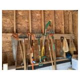 Yard Hand Tools (Under House)