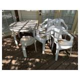 Plastic Lawn Chairs & Tables