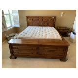 Queen Bed w/ Under & End Storage