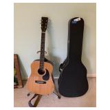 Harmony Guitar w/Case, Stand, etc