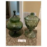 MCM Green Empoli Apothecary Jar & Candy Dish