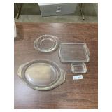 (8) Vintage Glass Pyrex Lids (some chips)