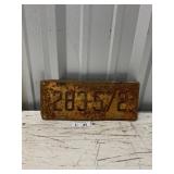Vintage Arkansas 1936 2 Ton Trailer License Plate