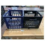 (2) Plastic Milk Crates