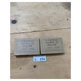 (2) Boxes .30 Caliber Ball M2