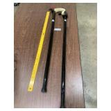 (2) Duck Head Goose Walking Canes