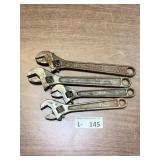 (4) Adjustable Wrenches