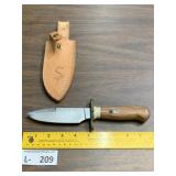 Hand Made Knife & Sheath SP? SF? Maker Mark
