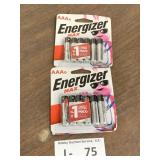 (2) Packs Energizer AAA Batteries
