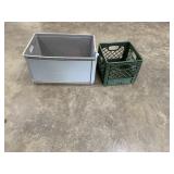 (2) Plastic Crates