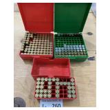 (3) Plastic Containers w/Mixed Ammo