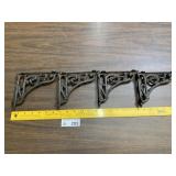 (4) NOS Cast Iron Brackets