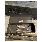 Metal Tool Box w/ Craftsman Wrenches