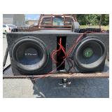 Dual Car Audio Subwoofer & Amplifier
