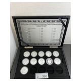 Silver Plated Morgan Proof Collection in Case