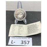 2000 Republic of Liberia Commemorative Silver Coin
