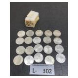 (20) German 5 Deutsche Mark Silver Coins