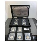 (9) Silver Walking Liberty Half Dollars in Case