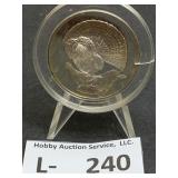 1971 Silver Round Franklin Mint Ruffed Grouse #9