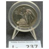 1971 Silver Round Franklin Mint Greater Flamingo