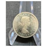 1964 Canadian Centennial Silver Dollar (stock pic)