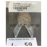 1936D Silver Walking Liberty Half Dollar
