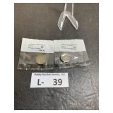 (2) 1942 Jefferson Wartime Nickel Littleton Coin